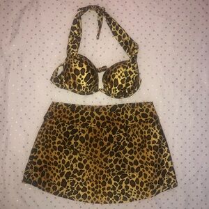 Venus Leopard Swim Suit Top B Bottom 10